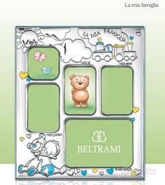 cornice foto argento nascita bambino famiglia