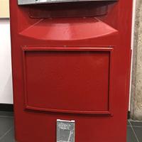 CASSETTA POSTALE ROSSA VINTAGE 80'S RESTAURATA 