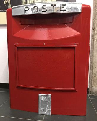 CASSETTA POSTALE ROSSA VINTAGE 80'S RESTAURATA 