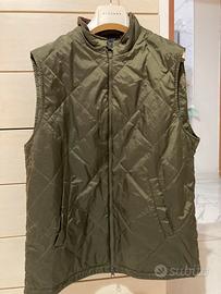 Gilet Barbour trapuntato verde