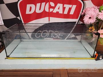 Acquario 70 litri, x uso anche rettilario tartarug