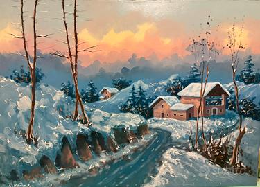 Remo Riesca — Paesaggio invernale