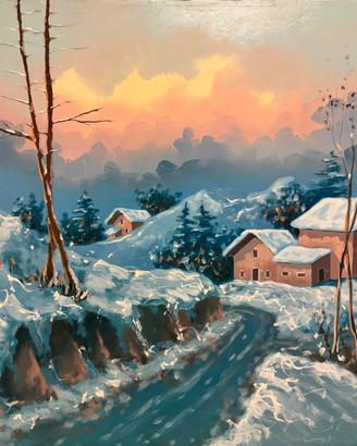 Remo Riesca — Paesaggio invernale