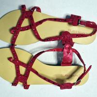 Sandali Cafè Noir fucsia e strass N.38