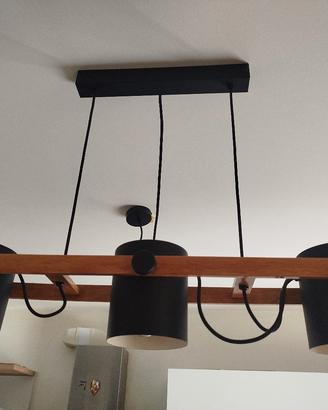 lampadario stile industriale 