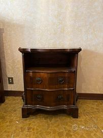 Comodino per camera letto con 2 cassetti