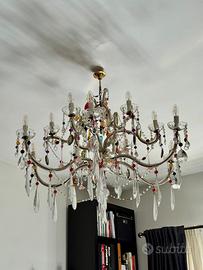 Lampadario cristallo e Murano