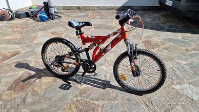 Mountain bike MTB bicicletta full sospensioni 20"