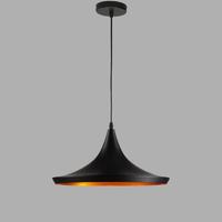 Lampadario desing/industrial nero opaco/bronzo