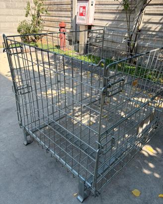 Ceste in metallo multiuso 4 sponde sovrapponibili