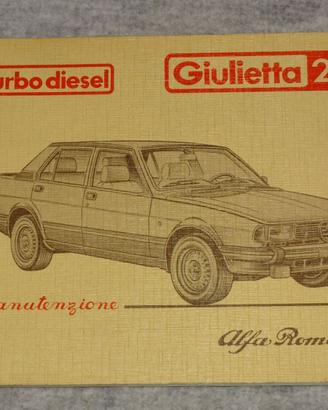LIBRETTO USO E MANUTENZIONE GIULIETTA 2.0 TURBO D