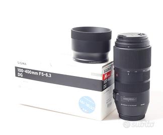 OBIETTIVO SIGMA 100-400 MM F/5-6.3 DG OS. C. CANON