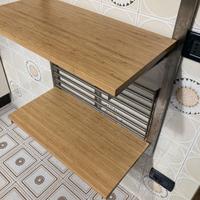 ikea struttura mensole cucina acciaio