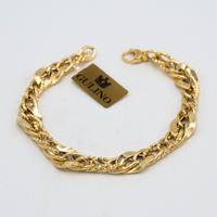 Bracciale oro giallo e bianco 18kt a catena E.1610