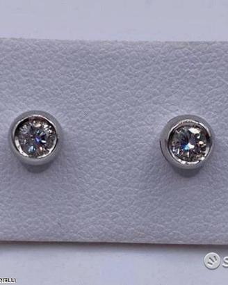 ORECCHINI PUNTO LUCE ORO 18kt. DIAMANTI NATURALI