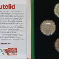 Trittico Nutella 5 euro 5x3 Ferrero moneta argento