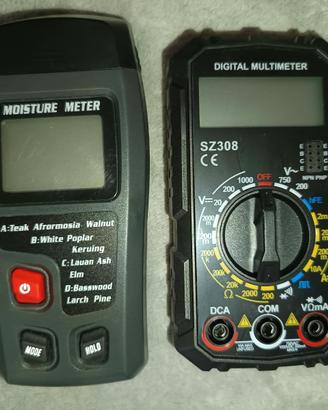 Set Multimetro digitale & Igrometro (entrambi)