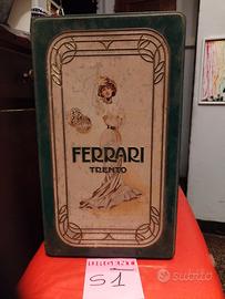Scatola latta vintage Champagne Ferrari