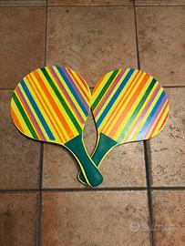 Racchette spiaggia vintage colorate