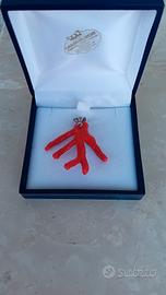 Ciondolo argento ramo di corallo 🪸