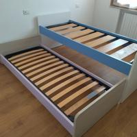 2 letti bambini strutture reti mobili piu' spazio