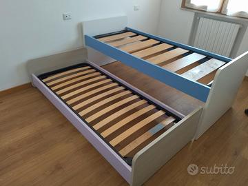 2 letti bambini strutture reti mobili piu' spazio