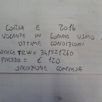 Volante in gomma corsa e del 2016