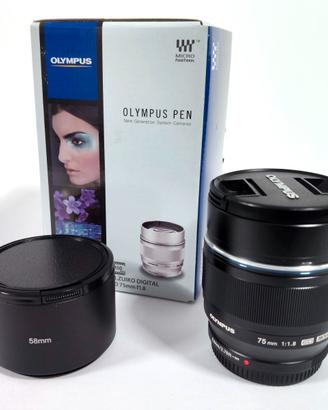 Olympus 75mm 1.8 + Nikon filtro NC 58mm