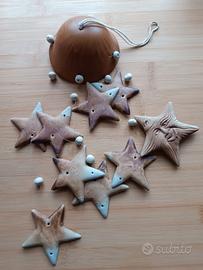 Decorazione scacciapensieri ceramica cotto artigia