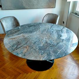 Riedizione Tavolo Saarinen grigio orobico cm.120