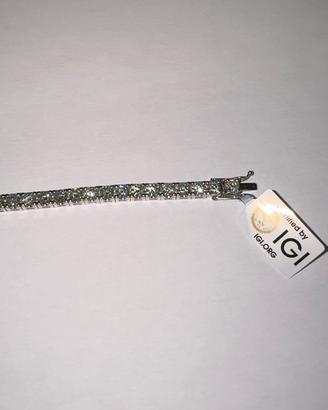 Bracciale tennis con diamanti naturali