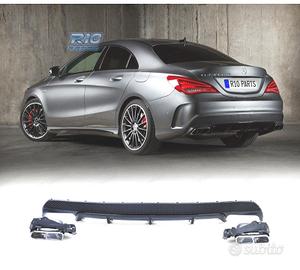 DIFFUSORE MERCEDES CLA C117 13-16 AMG CLA45 NERO C