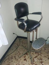 sedia barbiere vintage