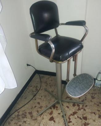 sedia barbiere vintage