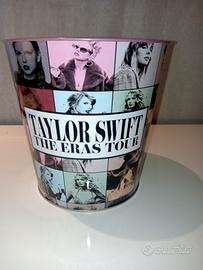 Secchiello pop corn in latta nuovo 