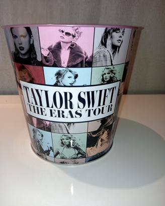 Secchiello pop corn in latta nuovo 