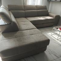 Divano Letto Angolare con penisola contenitore