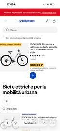 Bicicletta elettrica come nuova 750€ anche scambi