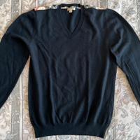 Burberry Brit pullover V blue taglia XL