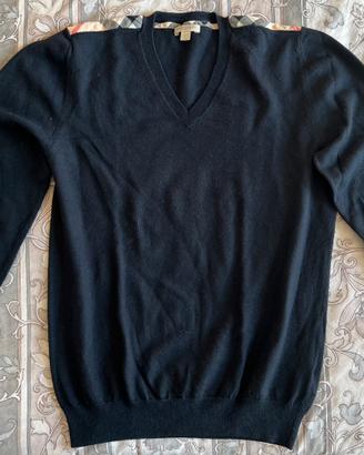 Burberry Brit pullover V blue taglia XL