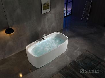 Vasca idromassaggio rettangolare freestanding