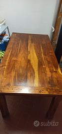 Tavolo pranzo legno palissandro massello