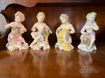 Le Quattro Stagioni in Porcellana di Capodimonte