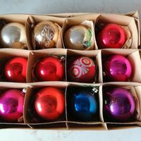Palline di natale vintage anni 80 miste