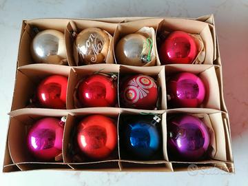 Palline di natale vintage anni 80 miste
