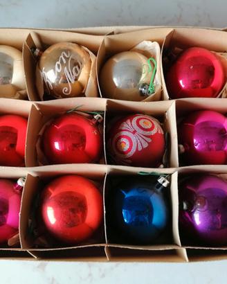 Palline di natale vintage anni 80 miste
