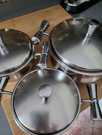 Servizio pentole acciaio inox Prandelli 