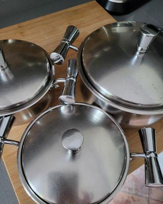 Servizio pentole acciaio inox Prandelli 