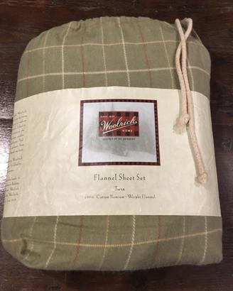 Woolrich completo letto singolo in flanella