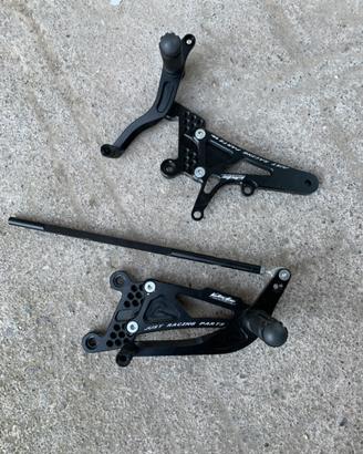 Pedane arretrate regolabili WALTER MOTO Yamaha R6